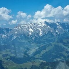 Flugwegposition um 13:21:40: Aufgenommen in der Nähe von Gemeinde Taxenbach, Taxenbach, Österreich in 2906 Meter